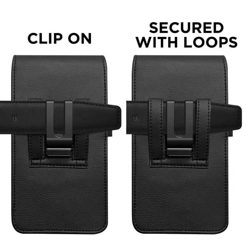 Funda tipo pistolera universal Tech-Protect SM75 para smartphones de 5,8-6,8 pulgadas, negra