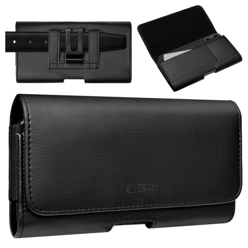 Funda universal tipo funda para teléfono Tech-Protect SM80 THP4794 para smartphones de 5.8-6.8 pulgadas, negra