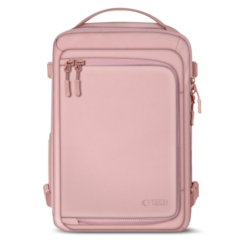 Mochila de cabina para portátil Tech-Protect Defender S50 Ryanair & Wizzair, 20 L, 40x20x25 cm, rosa empolvado