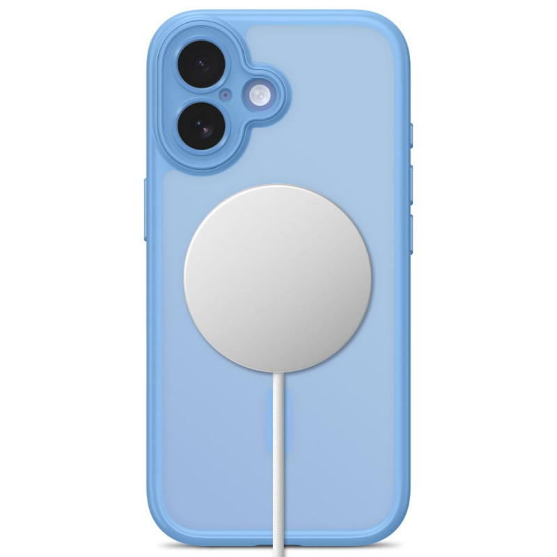 Funda Tech-Protect MagPeak MagSafe CC para Apple iPhone 17, azul niebla mate