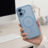 Funda Tech-Protect MagPeak MagSafe CC para Apple iPhone 17, azul niebla mate