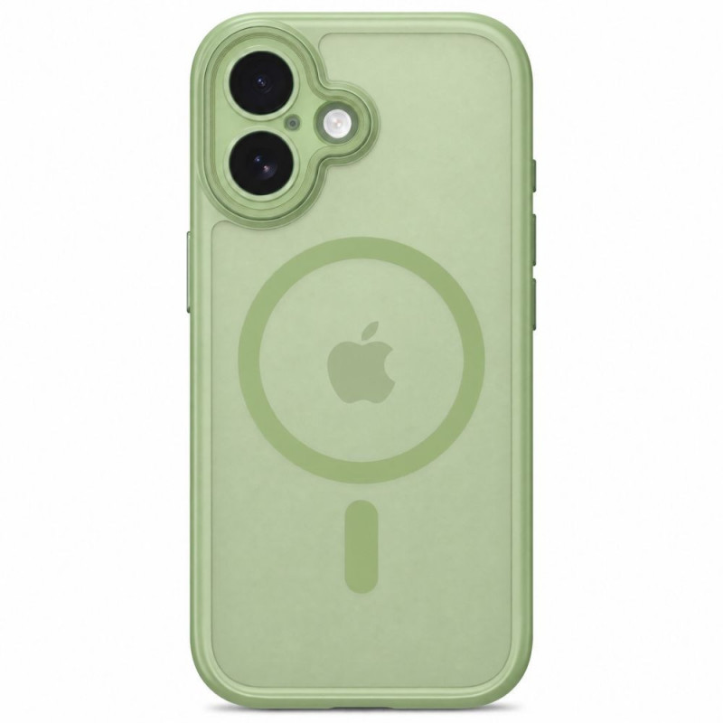 Funda Tech-Protect MagPeak MagSafe CC para Apple iPhone 17, verde salvia mate