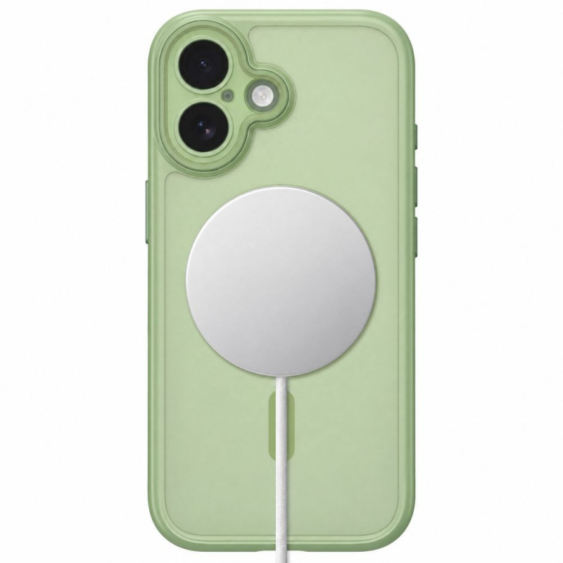 Funda Tech-Protect MagPeak MagSafe CC para Apple iPhone 17, verde salvia mate