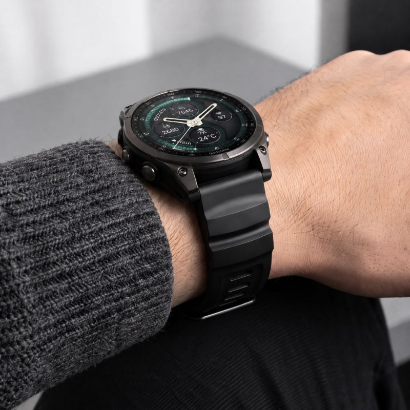Correa de reloj Tech-Protect Motion para Garmin Fenix 5X / 5X Plus / 6X / 6X Pro / 7X / 8 / 8 Pro / 9 / 9 Pro (51 mm), negra