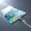 Cable USB-C a USB-C Choetech XCC-1068 PD 60W con pantalla, 1,2 m, verde