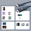 Cable USB-C a USB-C Choetech XCC-1068 PD 60W con pantalla, 1,2 m, azul