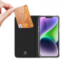 Funda tipo cartera con tapa Dux Ducis Skin Pro para Apple iPhone 15 Plus, negra