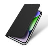 Funda tipo cartera con tapa Dux Ducis Skin Pro para Apple iPhone 15 Plus, negra