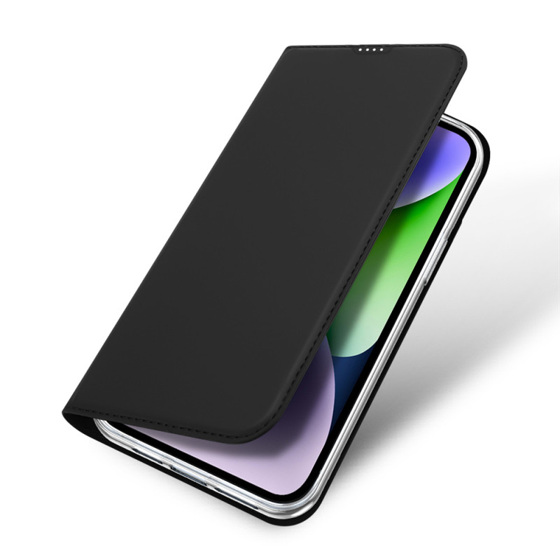 Funda tipo cartera con tapa Dux Ducis Skin Pro para Apple iPhone 15 Plus, negra