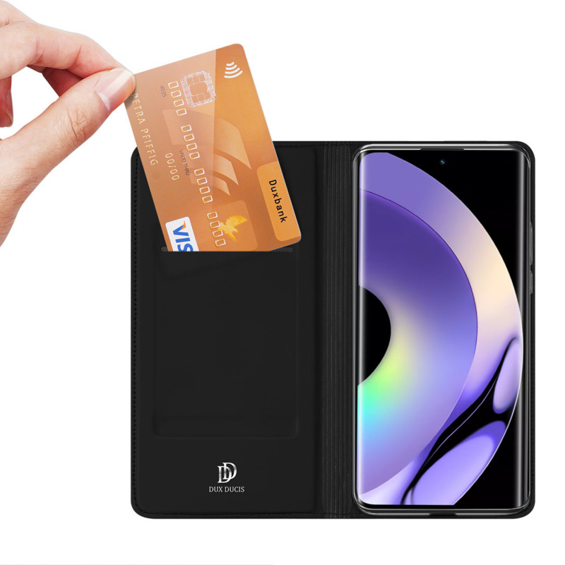 Funda tipo libro Dux Ducis Skin Pro para Realme 10 Pro, negra