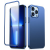 Funda completa 360 Joyroom + cristal templado para Apple iPhone 13 Pro Max, JR-BP928, azul