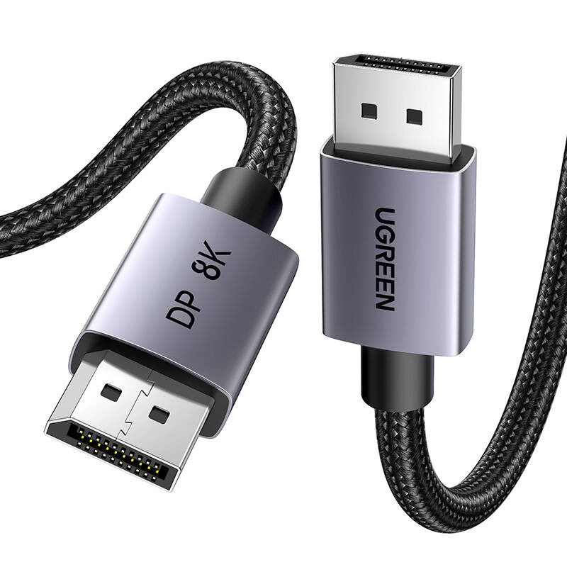 Cable DisplayPort 1.4 Ugreen DP120, 8K 60 Hz, 32,4 Gbps, 3 m, negro