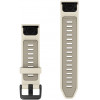 Correa QuickFit Garmin 20 mm, silicona, crema / gris francés (010-14506-04)