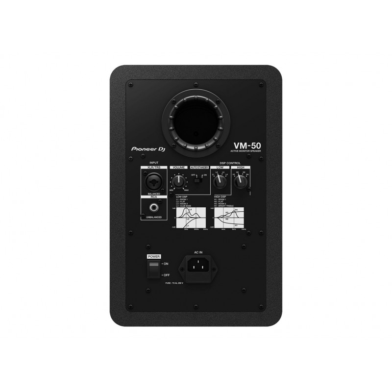 Altavoz de 2 vías Pioneer VM-50, cableado, negro
