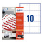 Etiquetas autoadhesivas para placas de identificación Avery Zweckform L4727-20, 90 x 54 mm, blancas