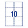 Etiquetas autoadhesivas para placas de identificación Avery Zweckform L4727-20, 90 x 54 mm, blancas