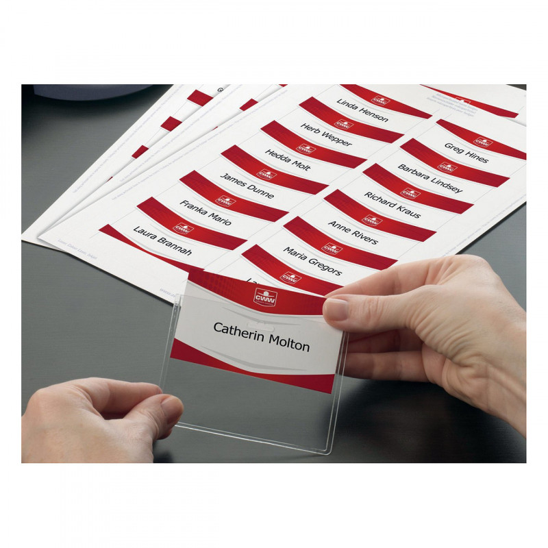 Etiquetas autoadhesivas para placas de identificación Avery Zweckform L4727-20, 90 x 54 mm, blancas