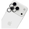 Cristal protector para lente de cámara 3MK HARDY Lens Protection Pro para Apple iPhone 17 Pro / 17 Pro Max, negro