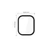 Protector de pantalla de cristal híbrido Tech-Protect Glass Flex+ para Xiaomi Redmi Watch 6, negro (2 uds.)