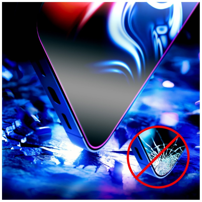 Protector de pantalla de cristal templado 3MK HardGlass Max para Apple iPhone 17 Pro / 18 Pro, negro