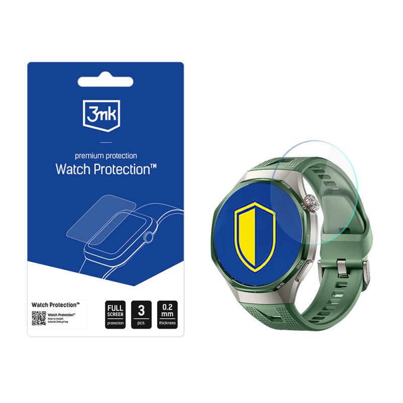 Protector de pantalla 3MK Watch Protection FlexibleGlass para Huawei Watch GT 7 Pro 46 mm