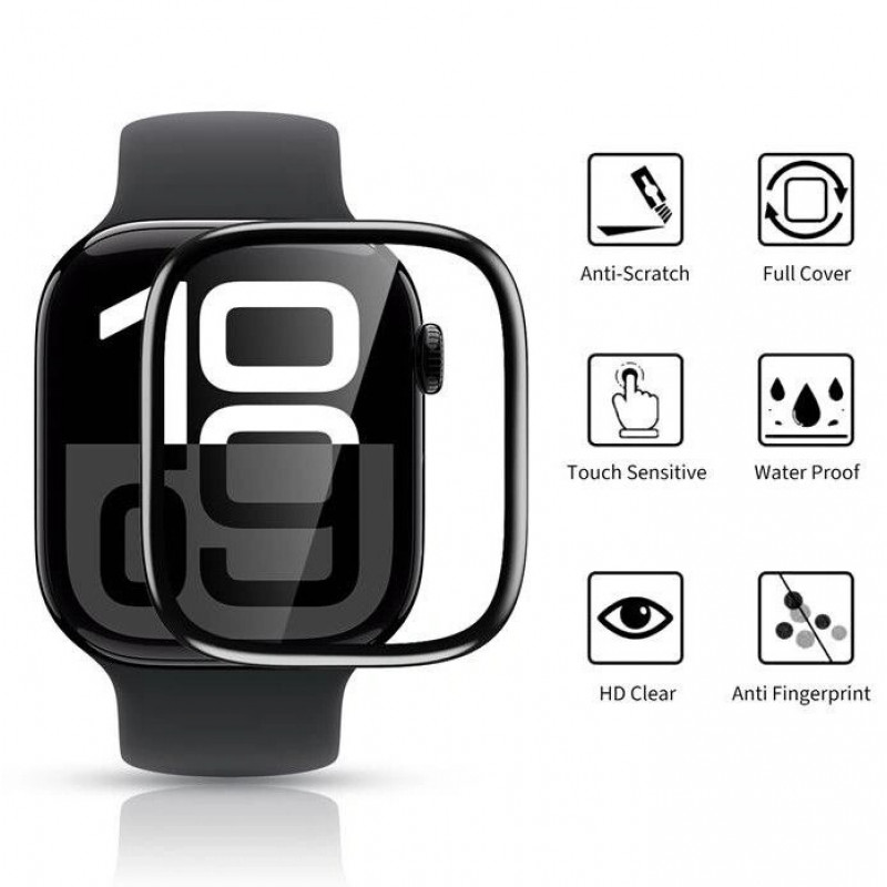 Tech-Protect Glass Flex+ THP4226 Vidrio híbrido para Huawei Watch Fit 3 / 4 (2 uds.), Negro