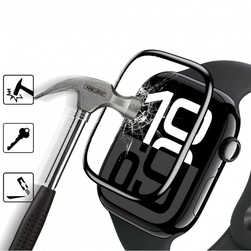 Tech-Protect Glass Flex+ THP4226 Vidrio híbrido para Huawei Watch Fit 3 / 4 (2 uds.), Negro