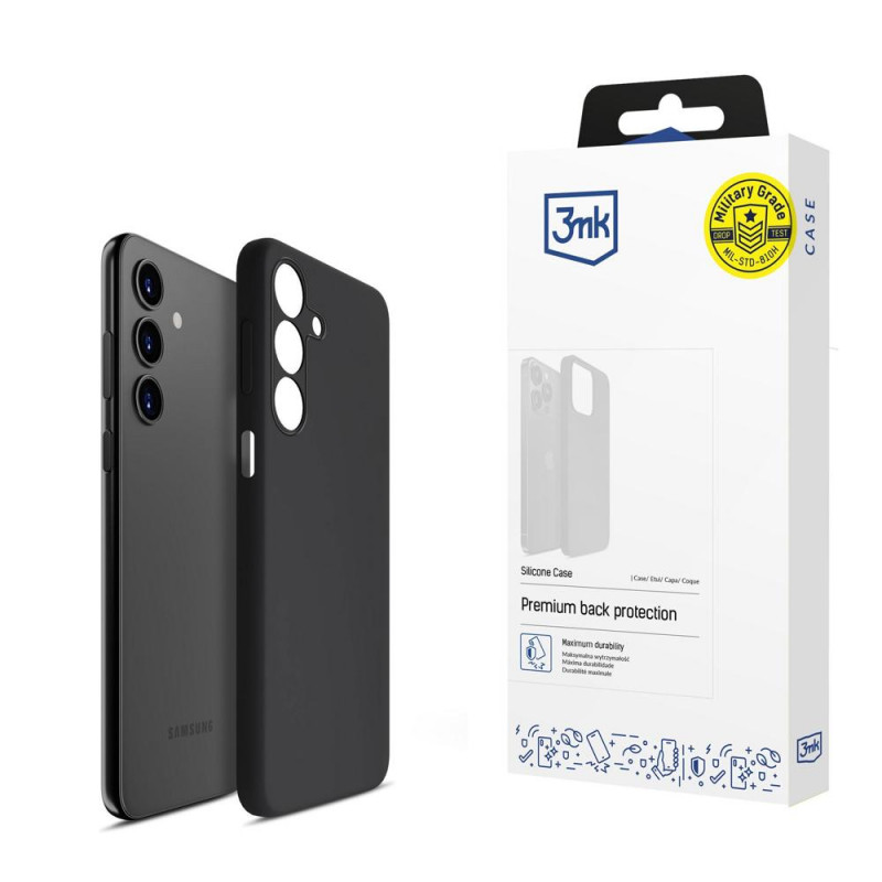 Funda de silicona 3MK para Samsung Galaxy A15 5G, negra