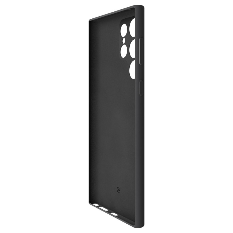Funda de silicona 3MK para Samsung Galaxy S24 Ultra, negra