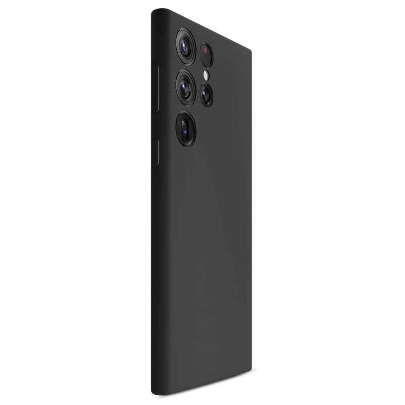 Funda de silicona 3MK para Samsung Galaxy S24 Ultra, negra