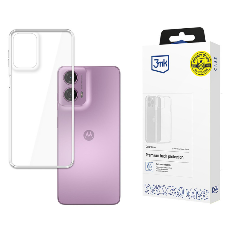 Funda para smartphone 3MK Clear Case para Motorola Moto G24, transparente