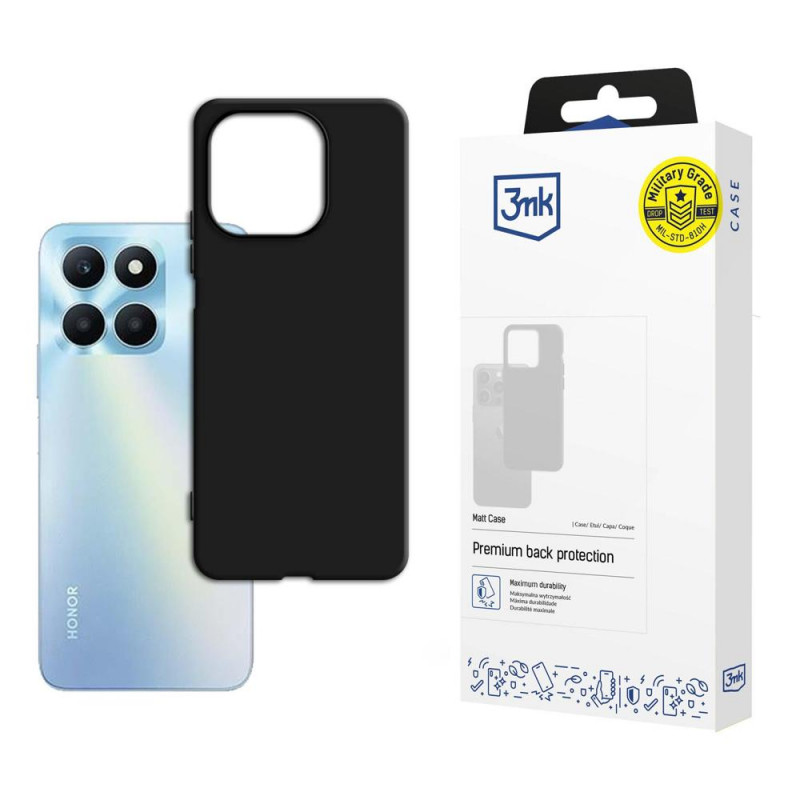 Funda 3MK Matt Case para Honor X6a, negra