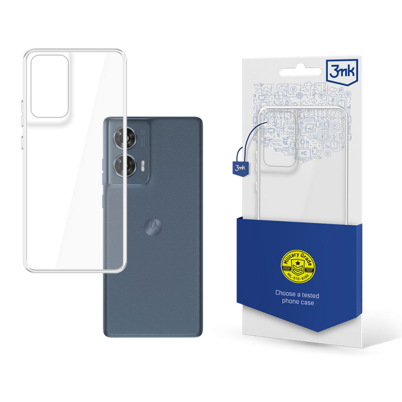 Funda transparente 3MK Clear Case para Motorola Moto Edge 50 Fusion, transparente