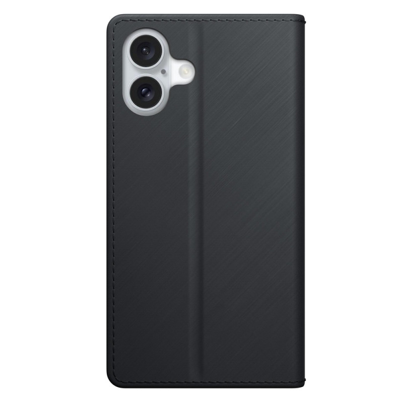 Funda cartera 3MK para Apple iPhone 16 Plus, negra