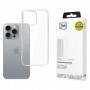 Funda transparente 3MK Clear Case para Apple iPhone 16 Pro Max, transparente