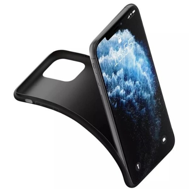 Funda 3MK Matt Case para Oppo Reno 12, negra