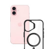 Funda 3mk Satin Armor MagCase con MagSafe para Apple iPhone 16 Plus (W-3SAMaCa-AiP16Plu-0), transparente con marco negro