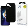 Funda de silicona 3mk para Apple iPhone 16 Plus, negra