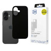 Funda de silicona 3mk para Apple iPhone 16 Plus, negra
