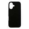 Funda de silicona 3mk para Apple iPhone 16 Plus, negra