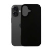 Funda de silicona 3mk para Apple iPhone 16 Plus, negra