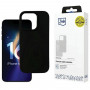 Funda de silicona 3mk para Apple iPhone 16 Pro, negra