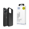 Funda de silicona 3mk para Apple iPhone 16 Pro, negra