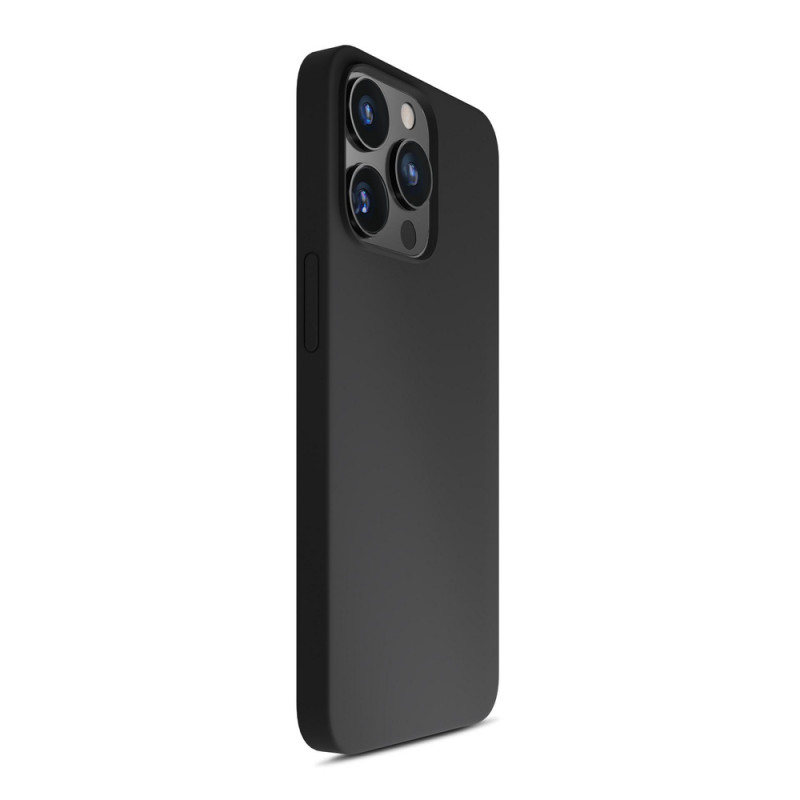 Funda de silicona 3mk para Apple iPhone 16 Pro, negra