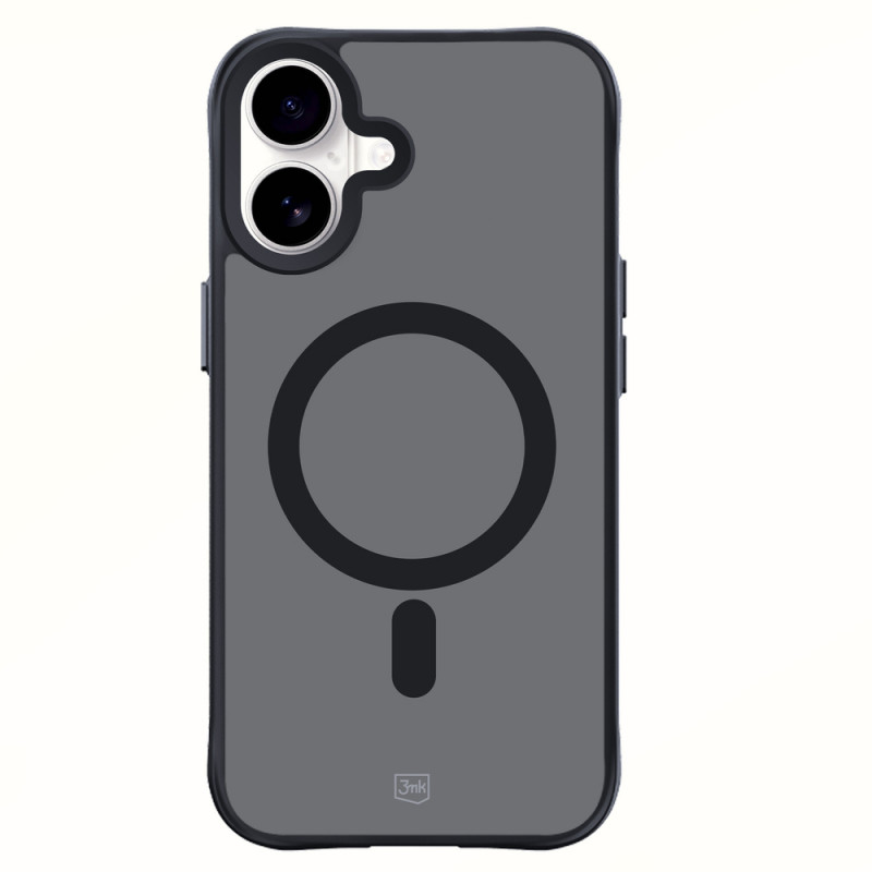 Funda 3mk Smoke MagCase con MagSafe para Apple iPhone 16 (W-3SmoMaCa-AiP16-0), semitransparente