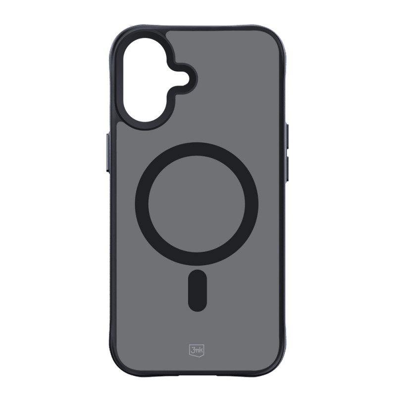 Funda 3mk Smoke MagCase con MagSafe para Apple iPhone 16 (W-3SmoMaCa-AiP16-0), semitransparente