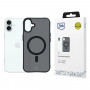 Funda 3mk Smoke MagCase con MagSafe para Apple iPhone 16 Plus (W-3SmoMaCa-AiP16Plu-0), semitransparente