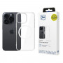 Funda 3mk Clear MagCase para Apple iPhone 16 Pro Max, Transparente