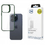 Funda protectora 3MK Satin Armor Case+ para Apple iPhone 15 Pro, verde