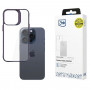 Funda protectora 3MK Satin Armor Case+ 3MK15639 para Apple iPhone 15 Pro, morada